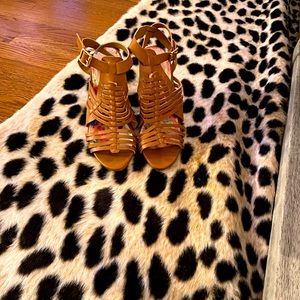 Steve Madden leather platform heel